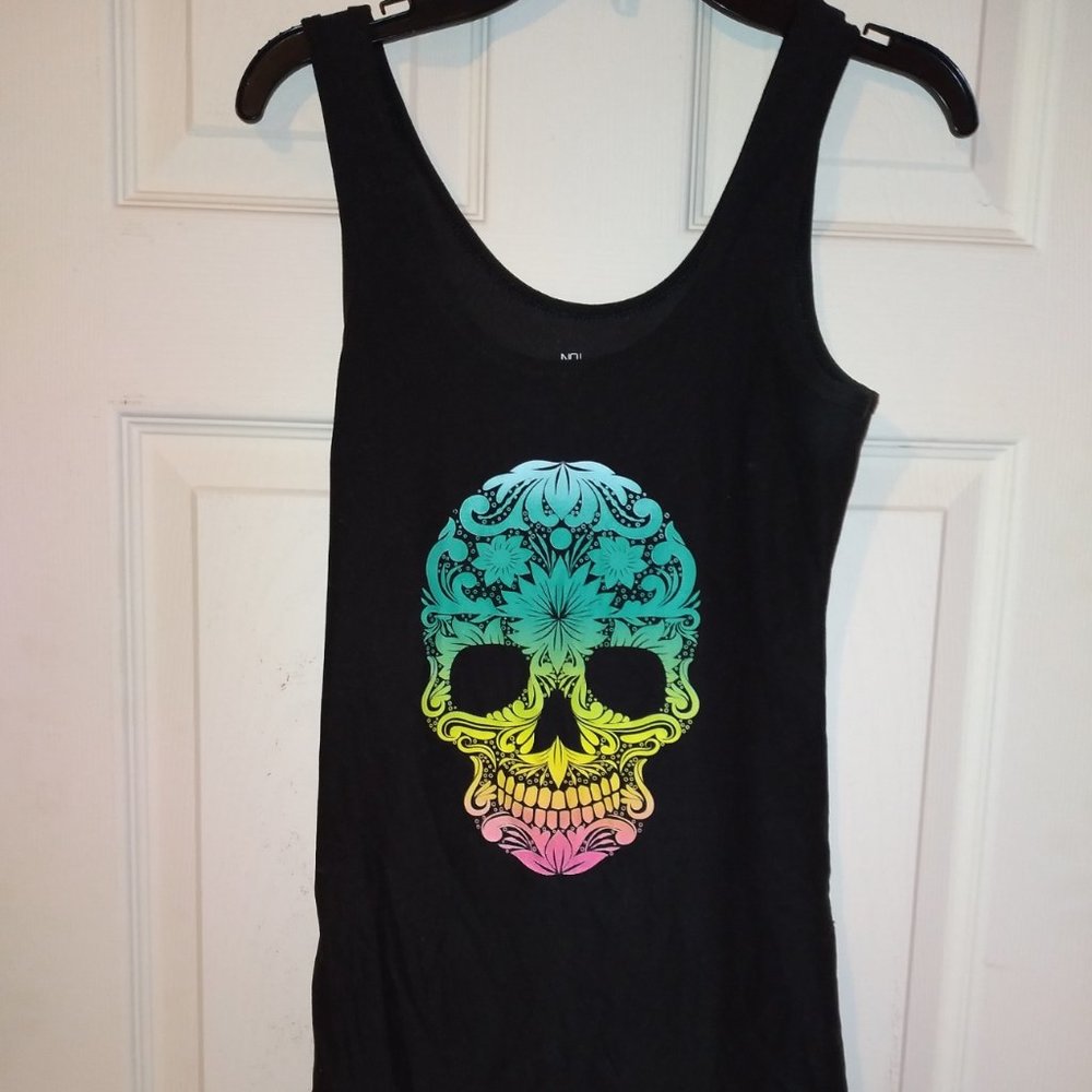 Juniors Skull Tank Top
